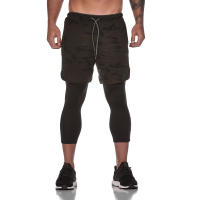 Shorts Deportivos De Malla Para Hombres 2024 Nuevos Pantalones De Fitness Transpirables Secado Rápido De Dos Capas Running Casual De Verano - details 7