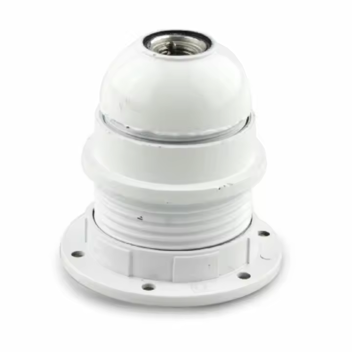 PORTA-LÂMPADAS ONLEX 4A E27 ROSCA BRANCO BLÍSTER - 1