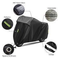 Cubierta Para Motocicleta Universal XXL 4XL 190T Impermeable Protector Solar Y UV Para Todas Las Estaciones Cubierta Contra Polvo Y Lluvia - details 3
