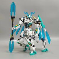 Bloques De Construcción Creativos Serie Mecha Batalla Deformada Dragón Blanco Caballo Modelo Juguetes Transformables Para Niños Regalos Tamaño Pequeño Compatible Con Lego Material ABS - details 6