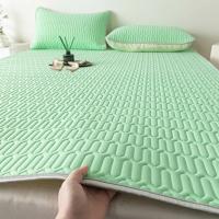 Juego De Sábanas Con Fundas Para Almohadas Cooling Ice Silk Y Látex Tejido Quilted Transpirable Para Verano Resistente Al Calor Materiales Sólidos De Poliéster 200TC - details 32