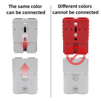 Conector De Batería 50A 120A 175A 600V Para Cable De Terminal Anderson Adaptador De Carga Para Batería De Pala Eléctrica Conector De Energía Plug Color Rojo/Cinco - details 2