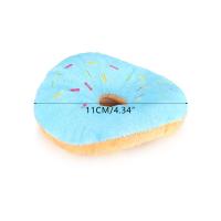 Juguete Interactivo Para Perros Donut Masticable Con Sonido Squeaky Juguetes De Peluche Para Mascotas Alimentos Para Mascotas - details 2