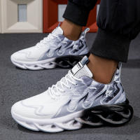 Zapatos De Correr Casual Para Hombre Zapatillas De Moda Transpirables Con Suela De EVA Para Actividades Al Aire Libre Y Deporte round Toe Lace-Up - details 7