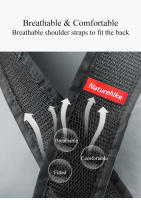 Mochila De Senderismo Naturehike 18L Ultraligera Plegable Y Impermeable Para Viajes Exterior Portátil Para Hombres Y Mujeres Camping Pequeña Mochila Azul Gris Negro - details 7