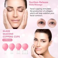 1/4PCS Copas De Masaje Corporal De Goma Para Levantamiento De Piel Facial Anti-Celulitis Con Vacío Uso En El Cuerpo Y Rostro Tamaño S/M/L/XL Colores Rosa/Azul - details 2