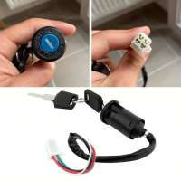 Interruptor De Ignición Universal Para Motocicleta Con Llave Y Cable Accesorios Para ATV Moto Bloqueo De Puertas Motorbike Start Switch 12V ABS - details 2