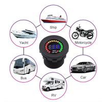 Voltímetro Digital LED Para Motocicleta 12V Precisión Alta Impermeable Para Coche Barco ATV RV Medidor De Voltaje Con Pantalla LED - details 4