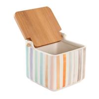 PLUSHOME  Salero de Cocina de Cerámica con Tapa Diseños Originales.tamaño 12x12x11cm. - details 6