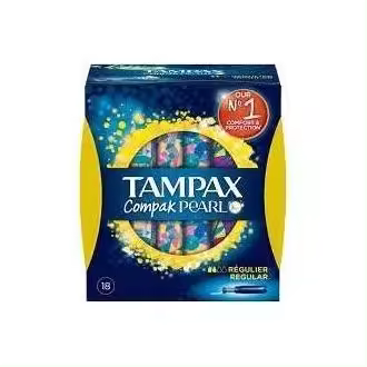 Tampax Compak Pearl Regular Algodón 18Uds - 1