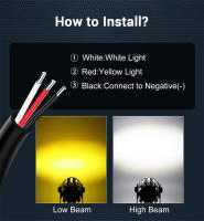 BLALION Lámpara De Conducción LED Mini Para Motocicleta Con Lente Proyectora Doble Color Super Brillante Antiniebla Accesorio Para ATV Scooter Universal - details 7