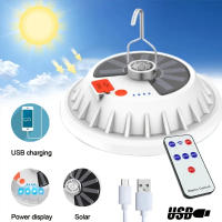 Lámpara De Camping Potente 120LED 2024 Portátil Para Tienda Solar Luz De Emergencia Fuerte 8000mAh Recargable LED Para Exteriores Y Deportes - details 1