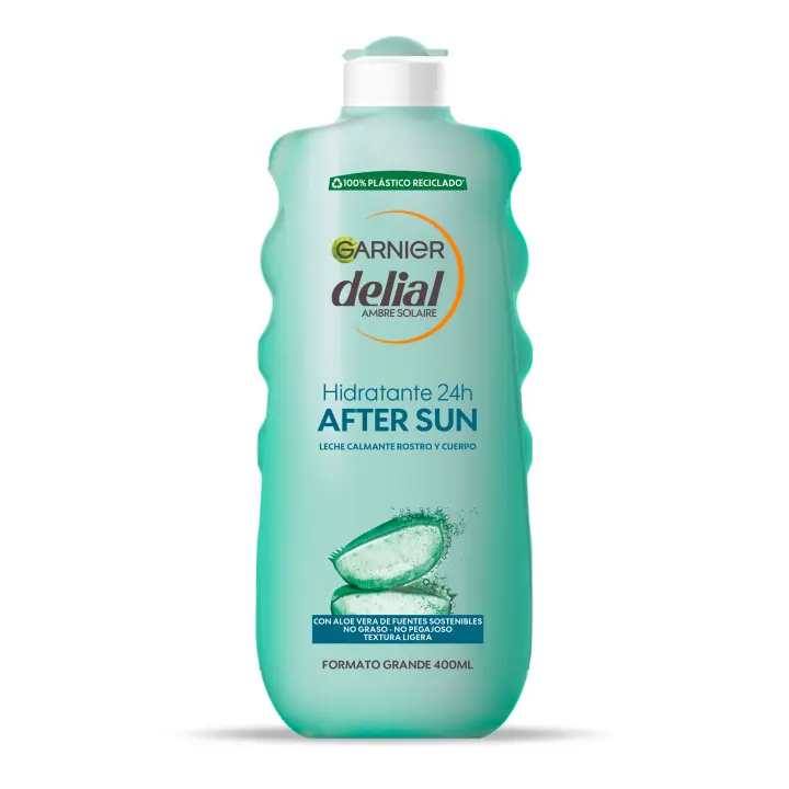 GARNIER | Delial After Sun Leche Calmante Rostro y Cuerpo Con Aloe Vera para Hidratar la Piel después de la Exposición Solar 400ML - 1