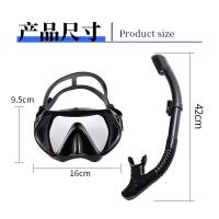 Suministros deportivos de buceo profesional, gafas de buceo, juego de tubos de respiración, protección nasal antivaho de alta definición, equipo de snorkel integrado - details 10