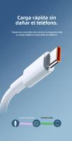 Cable De Carga Rápida Tipo C 6A 67W USB Para Xiaomi Redmi POCO X6 Huawei Honor OPPO Realme Cable De Datos Turbo Carga Mi Super Rápido Color Blanco - details 3