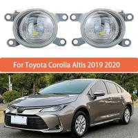 Par De Luces Antiniebla Para Toyota Corolla Altis 2019 2020 Montaje Del Parabrisas Delantero ABS 12V Color Transparente - details 0