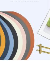 Mantel Individual De Color Amarillo Lujo Para Comedor Estilo Americano Resistentes Al Calor Accesorios De Cocina Impermeables Y Antideslizantes - details 6