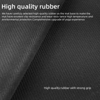 Esterilla de yoga antideslizante de 183x68 cm-Absorber el sudor, plegable, de Caucho natural Y Material de ante, Ligera- ¡ideal para yoga, Pilates, ¡Gimnasia en casa o Gimnasia! - details 6