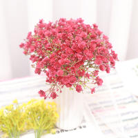 6PCS Flores Artificiales De Esterilla Para Bebé Gypsophila Decoración De Mesa Para Hogar Y Fiesta Boda Navidad Plástico Sin Químicos - details 3