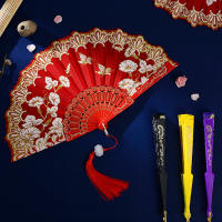 Abanico Plegable De Estilo Chino Para Danza Y Cosplay Decoración De Fiesta Y Boda Regalo De Arte Y Manualidades - details 0