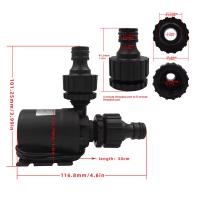 Bomba De Agua Sujeta Al Submersible 12v Alta Presión Ultra Silenciosa Solar DC 24V Elevación 5M 800L/H Motor Sin Escobillas Con Conector Rápido - details 1