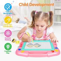 Tablero De Dibujo Magnético Para Niños Con Bolas Y Lápiz Juguete Educativo Montessori Regalo Tablero De Borrado Grande - details 1