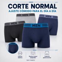 SKYNED Bóxers Hombre MEN Transpirables y Elásticos de Secado Rápido – Pack 6/12/24 Calzoncillos Ropa Interior Masculina Colores Neutros M/L XL/XXL - details 1