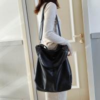 Bolso De Mano Grande Para Mujer Capacidad Grande Bolso Cruzado De Hombro Suelto Estilo Retro Casual Tote Bolsos De PU Con Lining De Poliéster - details 2