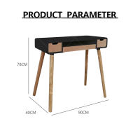 Escritorio de madera maciza para el hogar, dormitorio, tocador integrado, apartamento pequeño, tocador creativo nórdico - details 1
