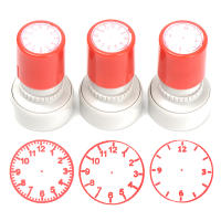 1PC Estampado De Reloj Para Niños Herramientas De Aprendizaje En Reloj Estilo Multicolor Suministros Escolares Para Estudiantes - details 0