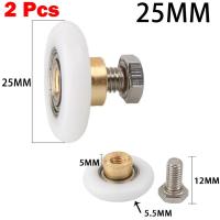 2PCS Rodillos De Puerta De Ducha Single Wheel Reemplazo De Herramientas Rueda Rodante De 19/23/25/27mm Para Puertas Deslizantes - details 0