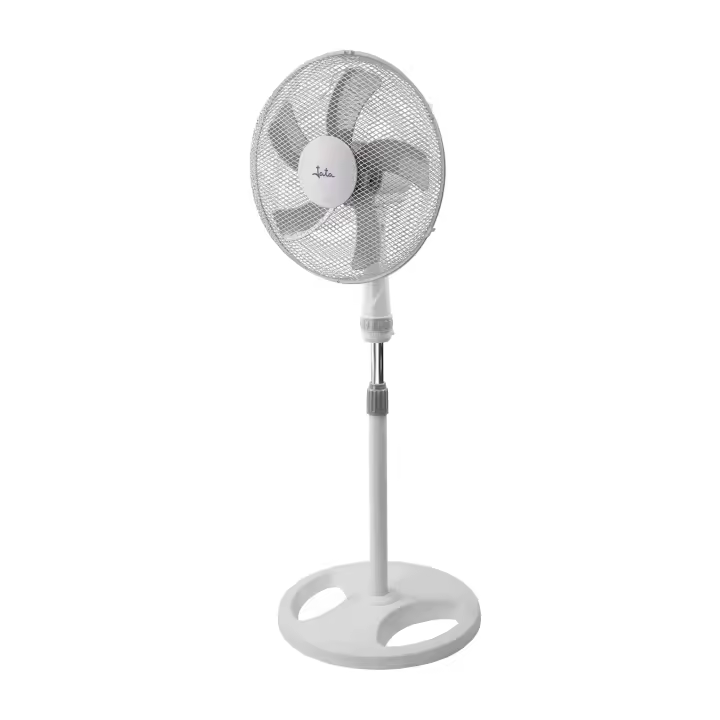 Jata Ventilador de Pie, 50 W, 5 Aspas de 43 cm de diámetro, Oscilante, 3 Velocidades, Altura Ajustable 130 cm, Silencioso - JVVP3050 - 1