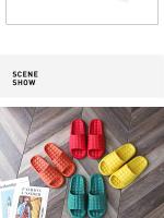 Zapatillas De Baño Para Hombres Y Mujeres 2024 Antideslizantes Con Plataforma Gruesa Cómodas Para Uso Doméstico Y Playa Sandalias De Tobillo Adhesivas De Sintético Para Interior Y Exterior - details 5