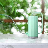 Regadera De Acero Inoxidable 1.2L Con Bocina Larga Para Riego De Plantas Y Flores Jarrón Curvo Herramienta De Jardinería - details 3