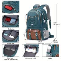 Mochila para hombre: Nailon duradero, Diseño de múltiples bolsos para computadora portátil y artículos Esenciales, Bolsa de viaje, Bolsa de montañismo, mochila Oxford - details 0