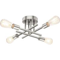 Lámpara De Techo LED Retro Industrial En Hierro Forjado Negro/Oro Para Decoración Moderna De Sala De Estar Iluminación Doméstica - details 4