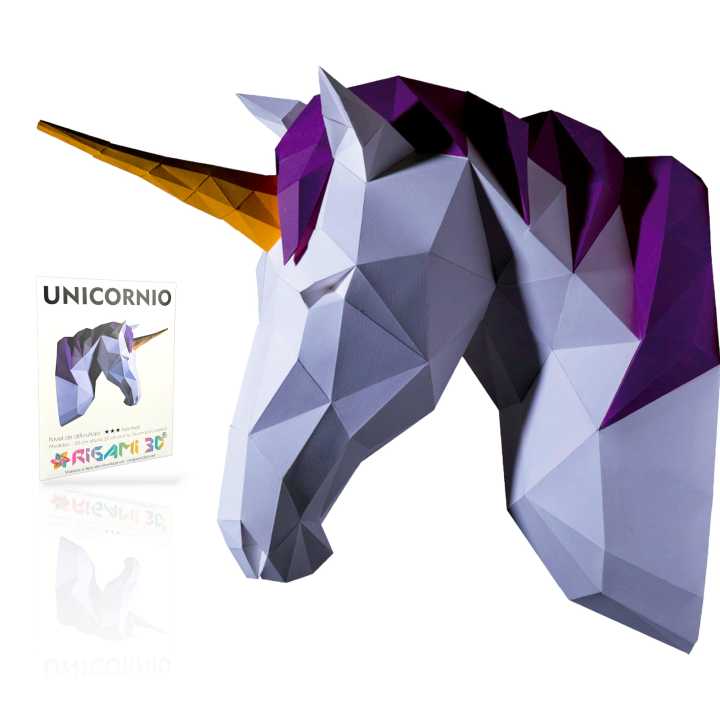 Origami 3D – Papiroflexia Manualidades para Adultos y Niños en Papel. Papercraft. Plantillas Origamis 3D Para Montar y Decorar. Animales de papel 3D. Figuras Divertidas para Regalos Originales de Papel en Origamis 3D. Origami Unicornio, Labios, gato, etc