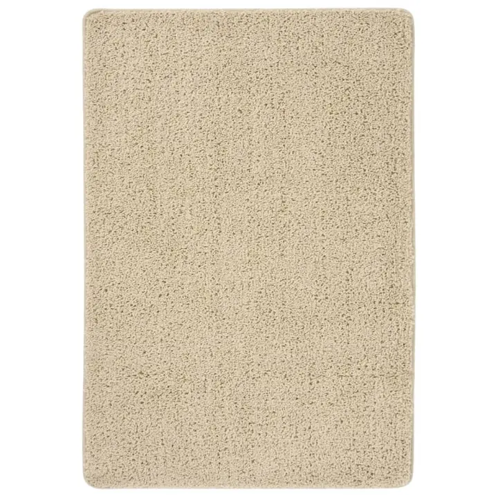 vidaXL Alfombra peluda antideslizante color 120x170 cm Color Gris oscuro,  Gris claro,  Crema y mas Alfombras de área  Alfombra de Piso para Sala de Estar Dormitorio Habitación Salón - 1
