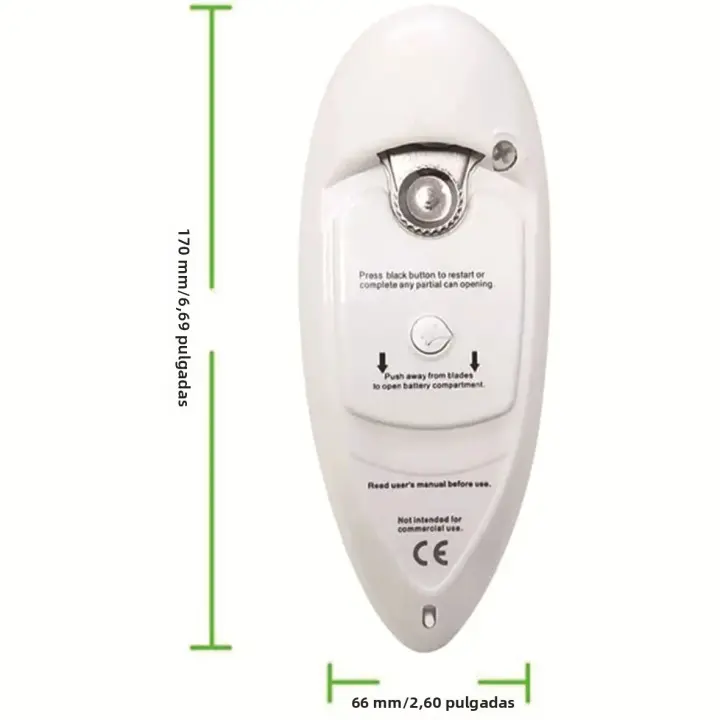 Abrebotellas Eléctrico Blanco Con Borde Suave Herramientas Multifuncionales De Plástico Seguridad Abrelatas Botellas Jarra Gadget Cocina - 1