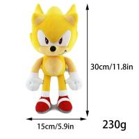 Peluche de Super Sonic de 11.8 pulgadas, suave, para niños (FMY), amarillo - details 1