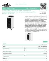 FABRILAMP Climatizador Evaporativo Dakar Blanco/negro 80wfrio/2000w Calor 3vel 6L Humidificador.acum.frio 66,5x25,5x28,5cm,MANDO A DISTANCIA incluido, Display LED y TEMPORIZADOR Panel de control TÁCTIL,4Ruedas. Calidad de confianza - details 1