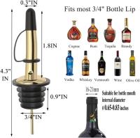 12 Pack Tapones De Vino De Acero Inoxidable Dispensador De Aceite De Oliva Tapa Antipolvo Para Botellas De Licor Y Alcohol - details 5