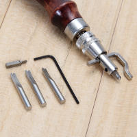 Kit De Herramientas Para Costura De Cuero 5 En 1 Profesional Con Ajustable Alce Y Prenda De Borde Herramienta De Costura De Cuero Accesorios De Costura - details 5