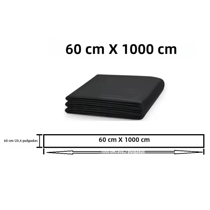 1pc Seda De Paisaje Negra De Gran Capacidad Barreira Antigrasie Permeable Al Agua Para Jardín De Villa Y Courtyard - 1