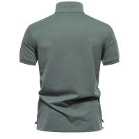 Camiseta POLO con estampado degradado de gama alta y rentable para hombre, camiseta con solapa, talla europea, 2024 - details 6