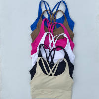 Deportiva Para Mujer Sujetador De Yoga Top De Camiseta Alta Absorción Respirable Deporte Fitness Running Gimnasio Ropa Deportiva - details 0