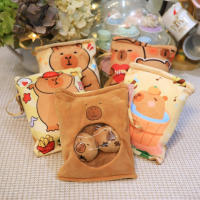 Muñeco De Peluche Kawaii Capybara Con Bolsa De Alimentos Cojín De Tela Suave Para Niños Y Adultos Regalo De Nacimiento Creativo Con 2 Cubos De Capybara - details 6