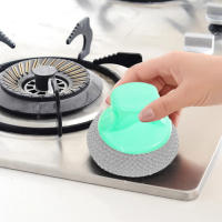 10pcs Esponja De Limpieza Con 2 Manijas Para Horno Acero Inoxidable Escobilla De Limpieza Para Baño Y Cocina - details 8