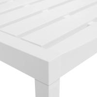 vidaXL Juego de muebles de jardín 3 piezas plástico blanco - details 6