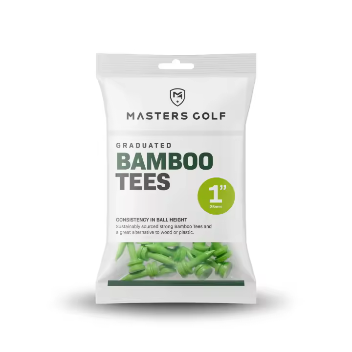 MASTER- Tees Graduados de Bambú - Bolsa de 1 Pulgada - (25 unidades) Color Lima - 1